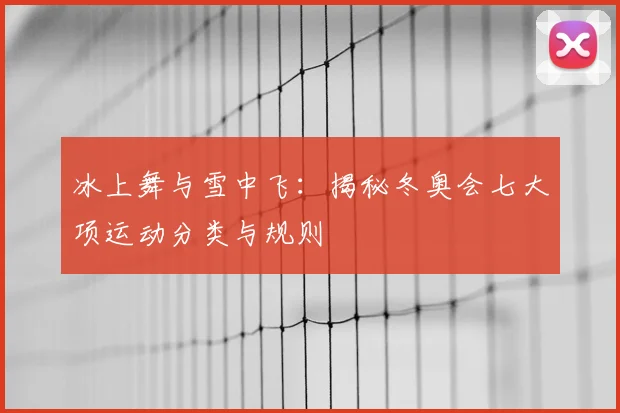 冰上舞与雪中飞：揭秘冬奥会七大项运动分类与规则